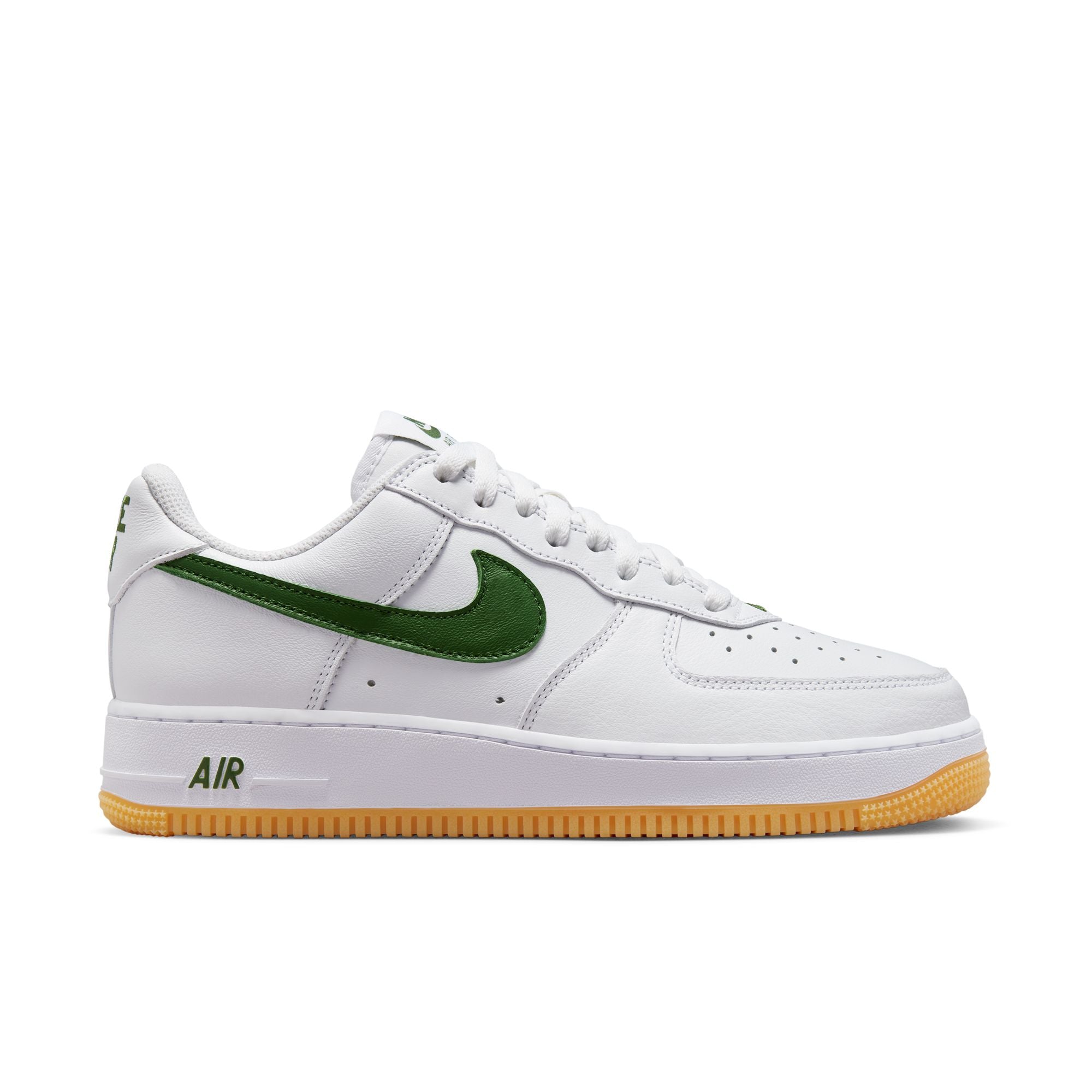 NIKE - Air Force 1 Low Retro Qs - (White/Forest Green-Gum Yellow) view 1