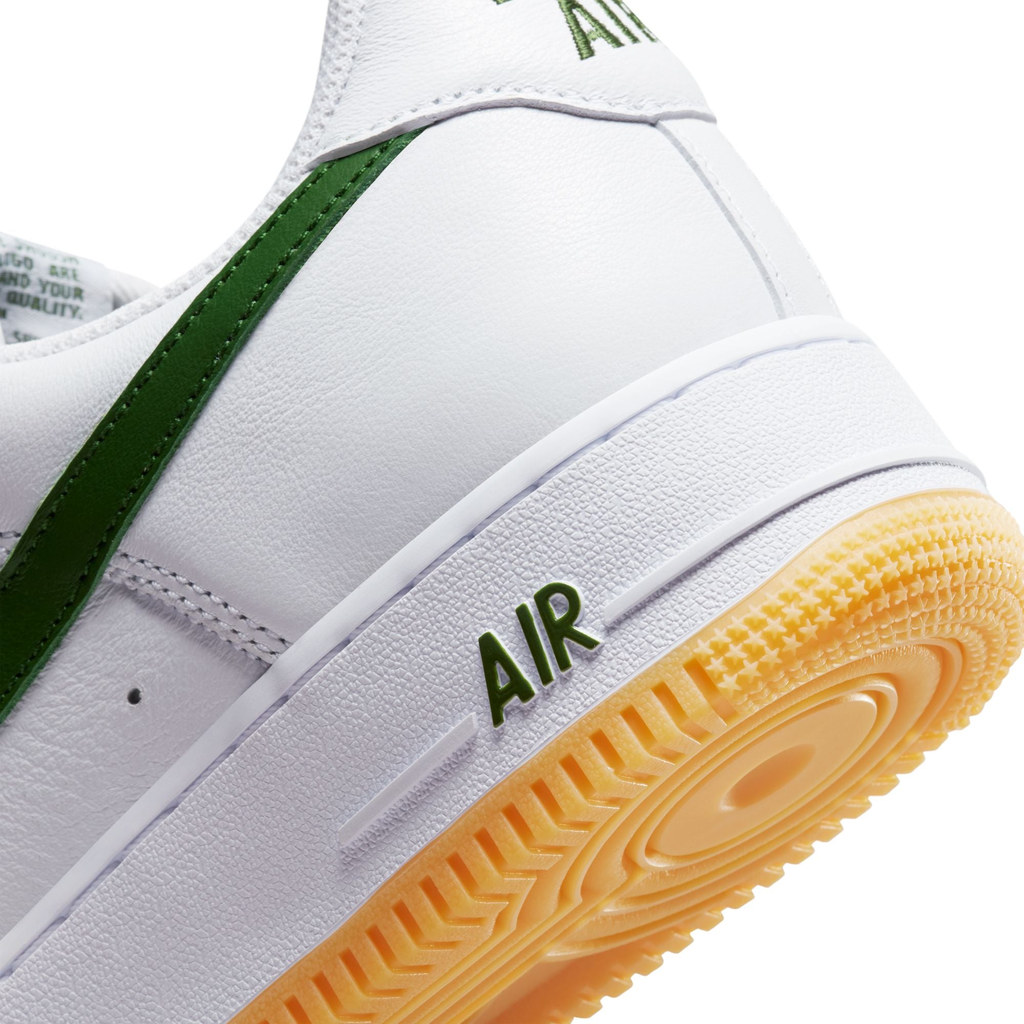 NIKE - Air Force 1 Low Retro Qs - (White/Forest Green-Gum Yellow) view 8