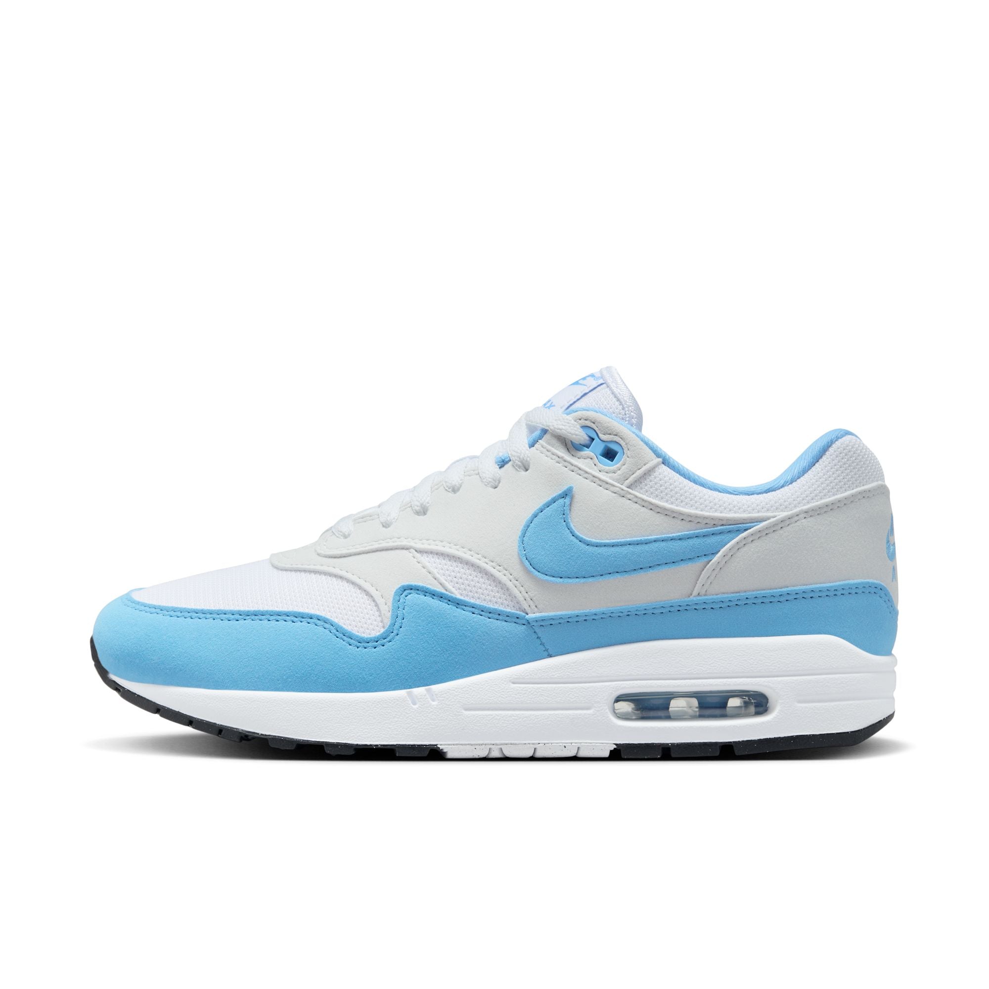 Air max 1 outlet blanche et bleu