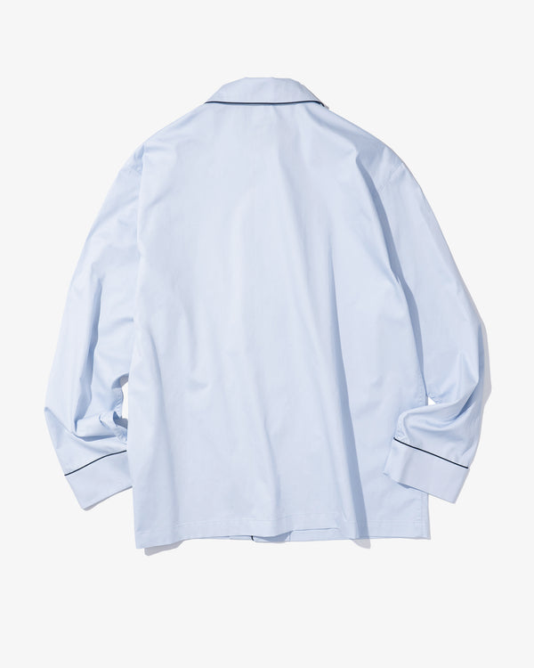 FRGMT_MINI - Adults Classic Pyjama Set - (Blue + O/White Piping)