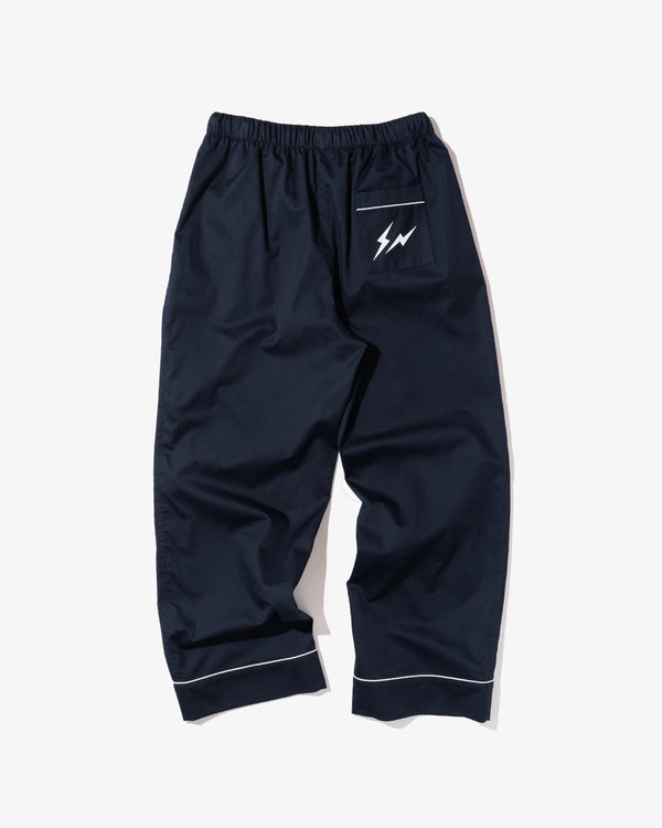 FRGMT_MINI - Adults Classic Pyjama Set - (Navy + O/White Piping)