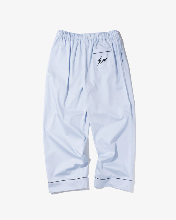 FRGMT_MINI - Adults Classic Pyjama Set - (Blue + O/White Piping)