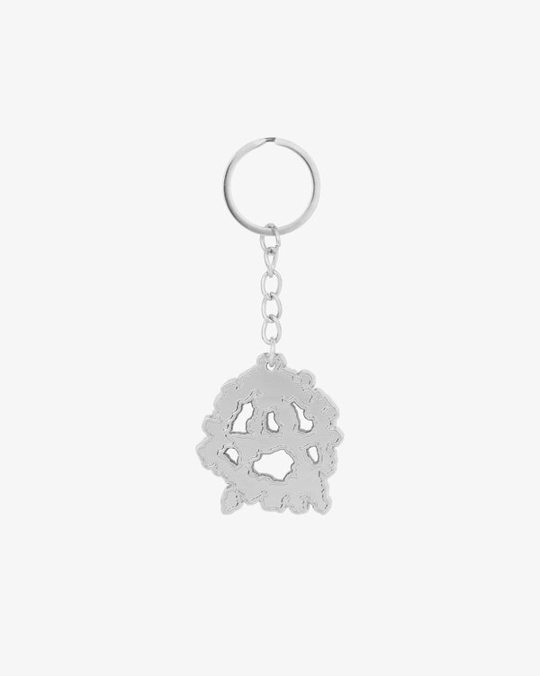 DENIM TEARS - Anarchy Wreath Enamel Keychain - (Silver)