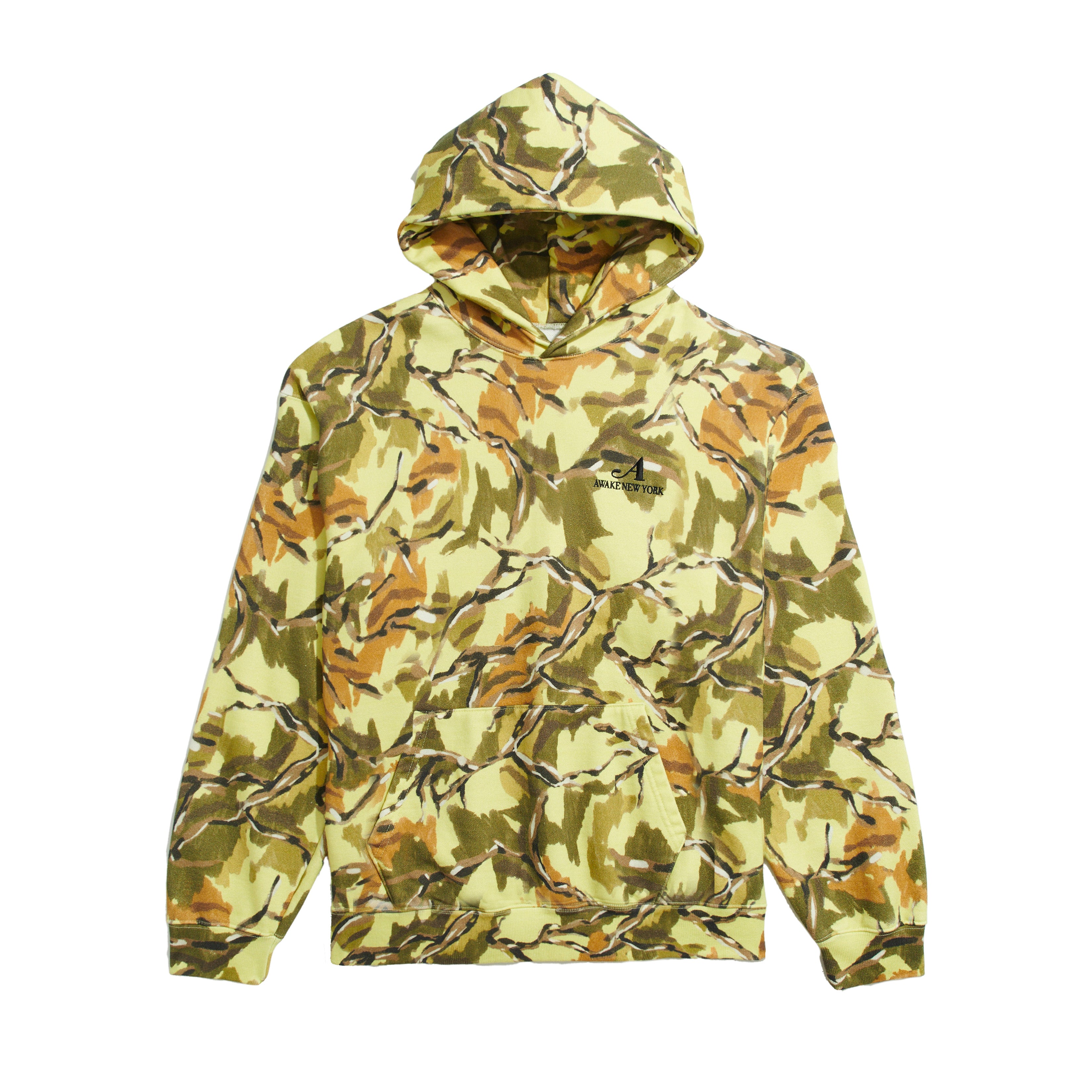 トップスAWAKE Embridered Logo Hoodie Green Camo - パーカー