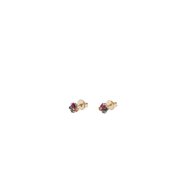 SUZANNE KALAN - Princess Rainbow Cluster Studs - (Yg)