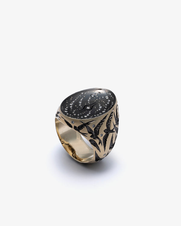 CASTRO - Bird Galaxy Ring - (Black)