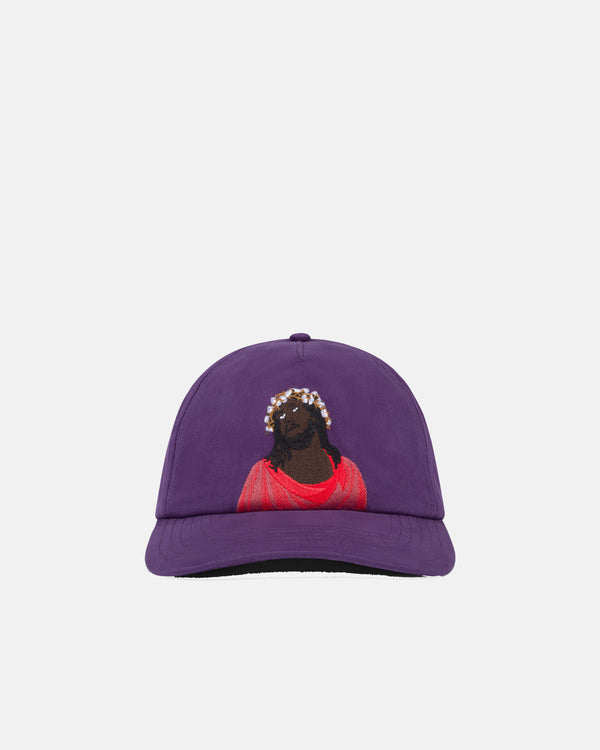 DENIM TEARS - Black Jesus Cap - (Purple)
