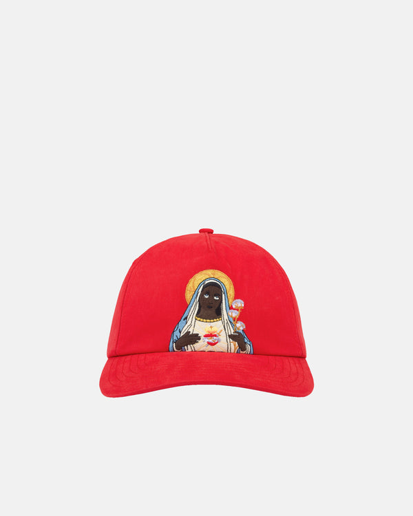 DENIM TEARS - Black Mary Cap - (Red)