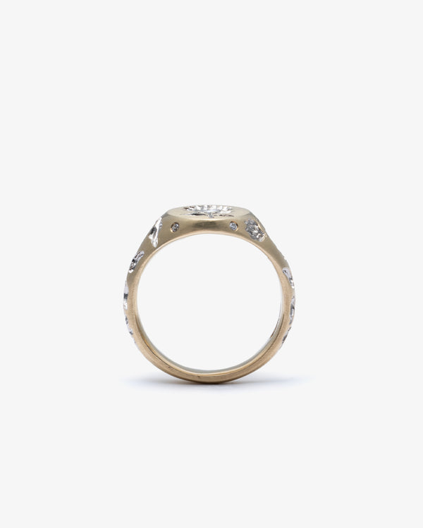 CASTRO - Mini Sunflower Ring - (White)