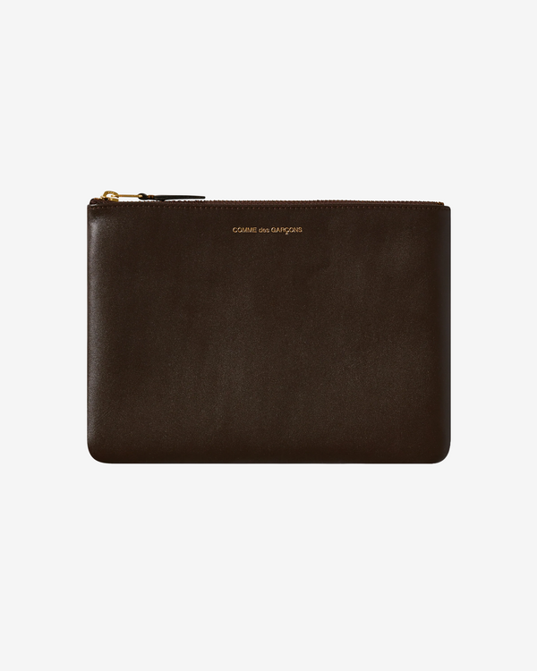 CDG WALLET - Classic Pouch Large - (Brown)