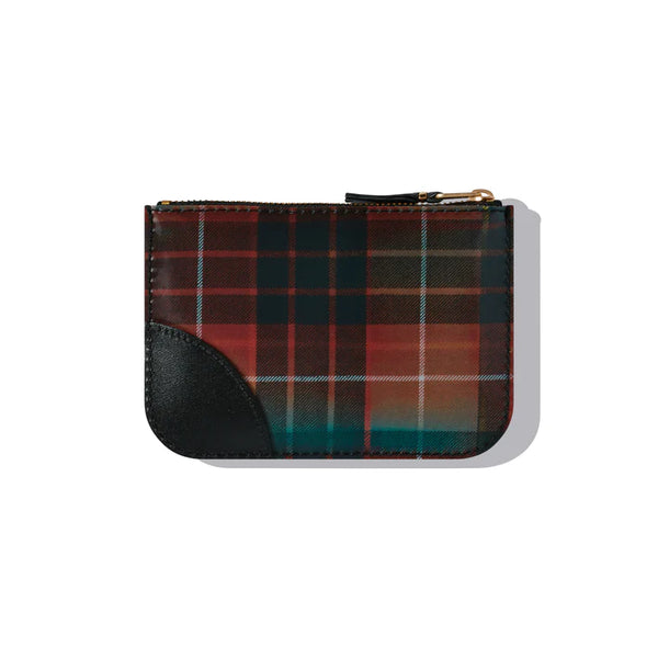 CDG WALLET - Lenticular Tartan F - (8Z-L181 Red/Green)