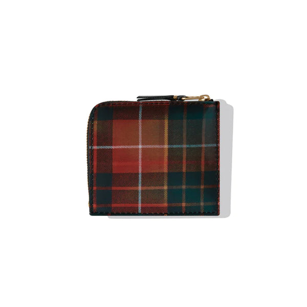 CDG WALLET - Lenticular Tartan A - (8Z-L131 Red/Green)