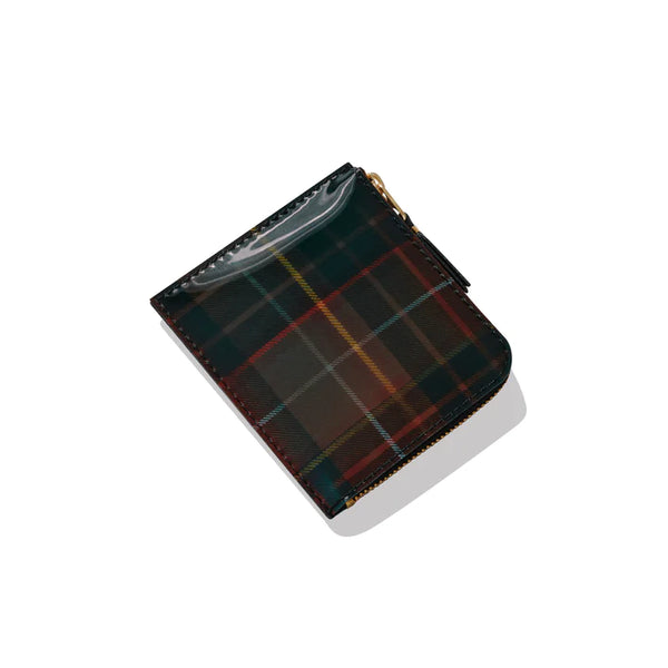 CDG WALLET - Lenticular Tartan A - (8Z-L131 Red/Green)