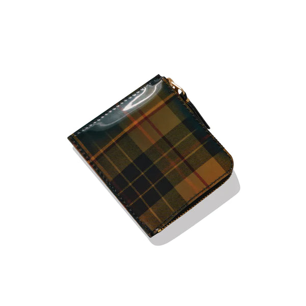 CDG WALLET - Lenticular Tartan A - (8Z-L131 Yellow/Green)