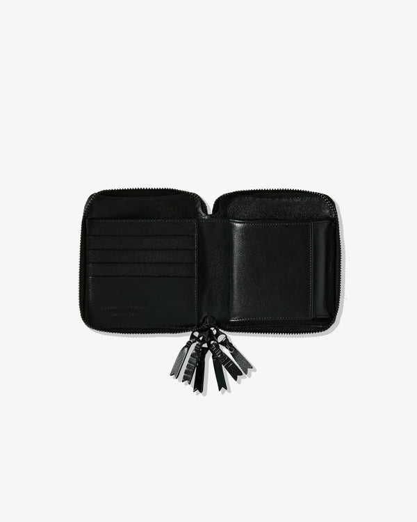 CDG WALLET - Zipper Medley Zip-Around Wallet - (Black)