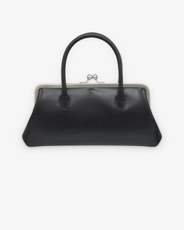 CDG WALLET - Large Wallet With Clasp Handles - (Black)