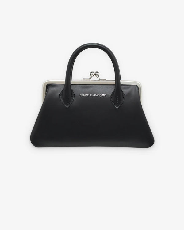 CDG WALLET - Medium Wallet With Clasp Handles - (Black)