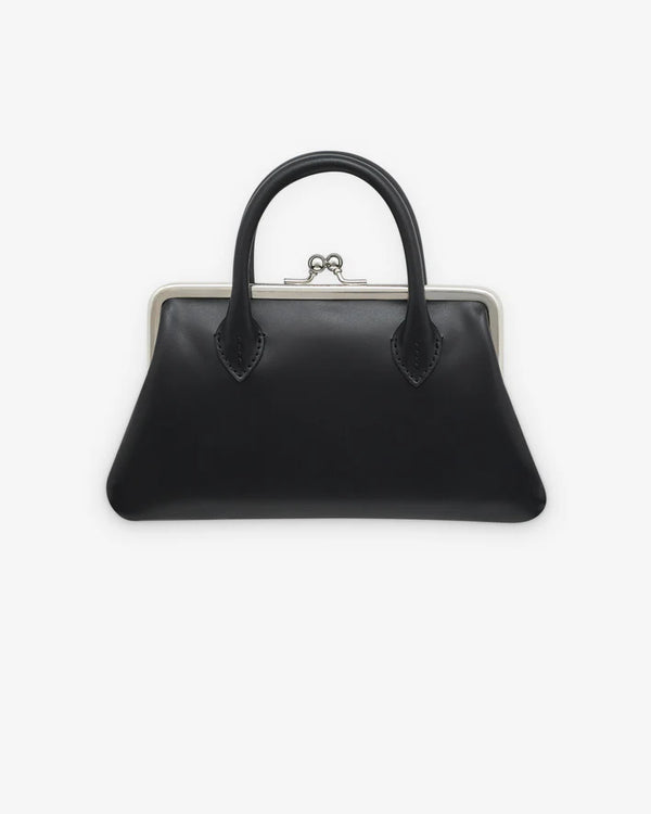 CDG WALLET - Medium Wallet With Clasp Handles - (Black)