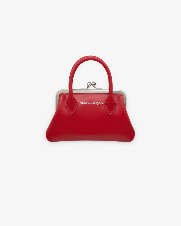 CDG WALLET - Small Wallet With Clasp Handles - (Red)