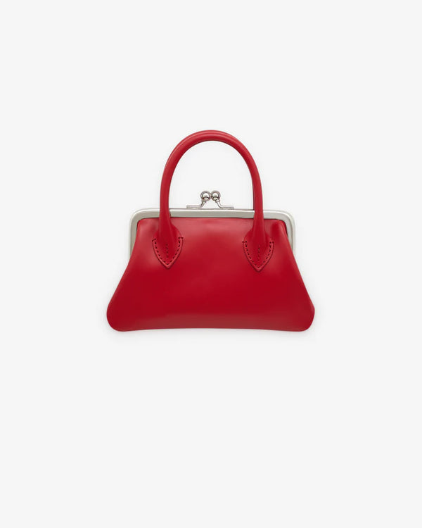 CDG WALLET - Small Wallet With Clasp Handles - (Red)