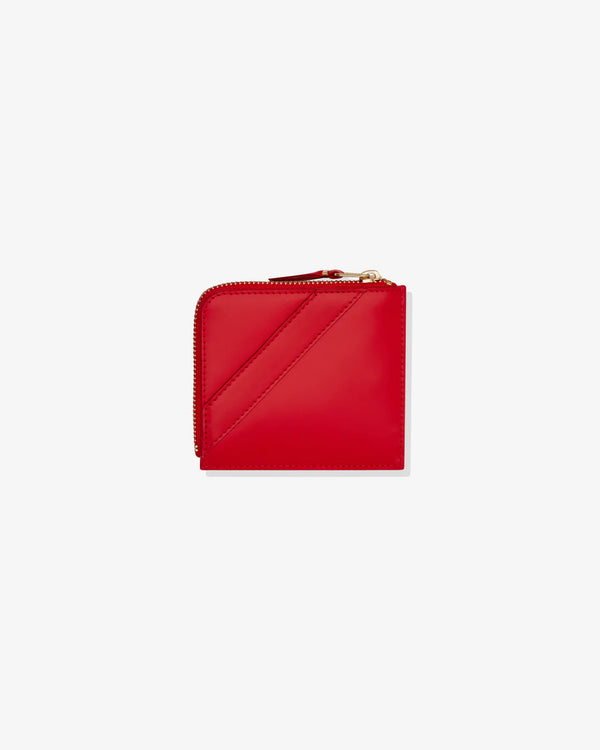 CDG WALLET - Big Bow L Zip Wallet - (Red)