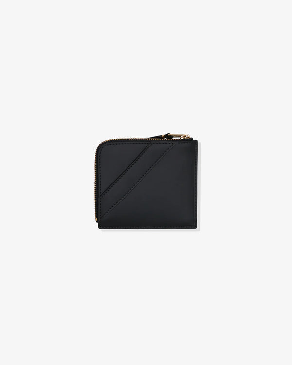 CDG WALLET - Big Bow L Zip Wallet - (Black)