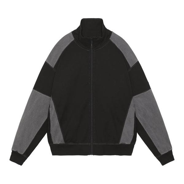 C.E - Overdye Paneled Light Zip - (Black)