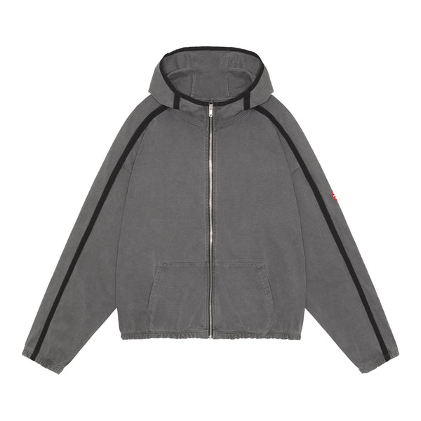 C.E - Overdye Taped Light Zip Hoody - (Charcoal)