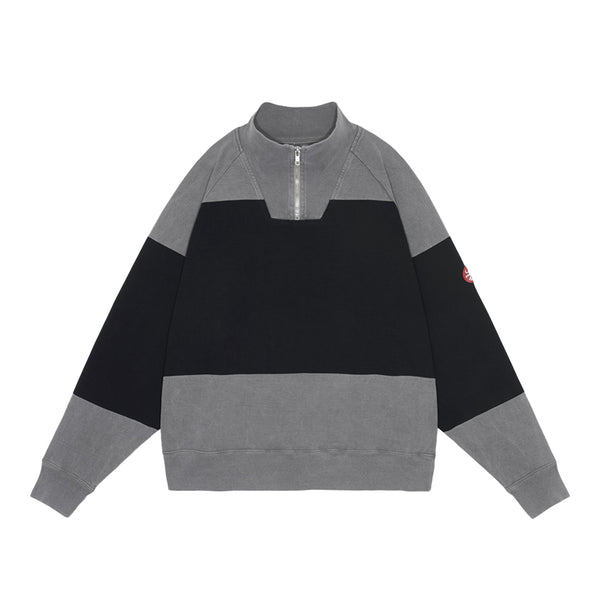 C.E - Overdye Stripe Half Zip - (Grey)