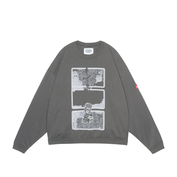 C.E - Md Clean Room Light Big Crew Neck - (Charcoal)