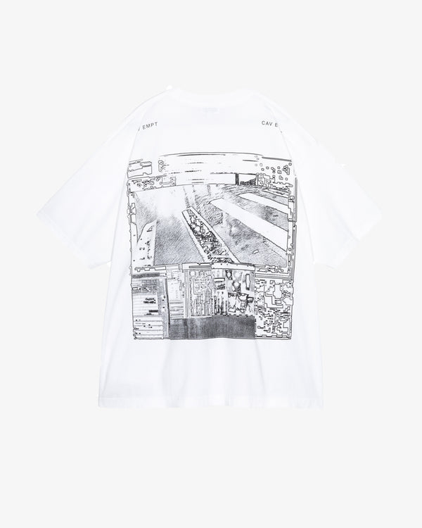 C.E - Md Crossed Wires Big T - (White)