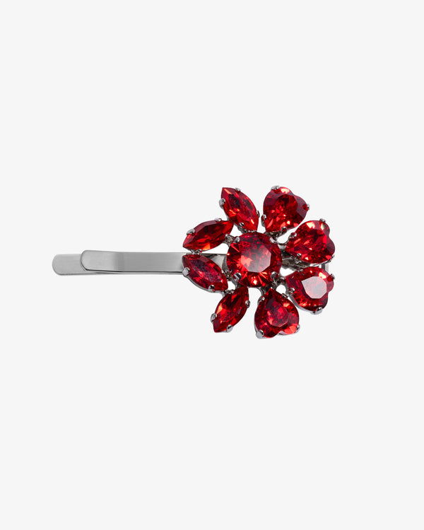 SIMONE ROCHA W - Mini Heartbloom Hair Clip - (Red)