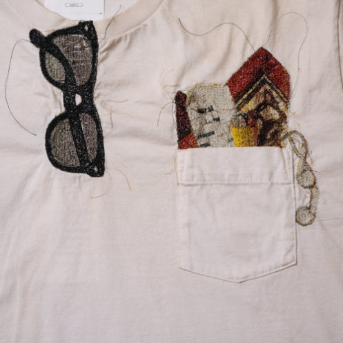 DOUBLET - Trompe L’Oeil Embroidery T-Shirt - (White)