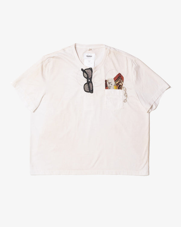 DOUBLET - Trompe L’Oeil Embroidery T-Shirt - (White)