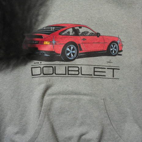 DOUBLET: Exhaust Stained Hoodie (Grey) | DSMG E-SHOP
