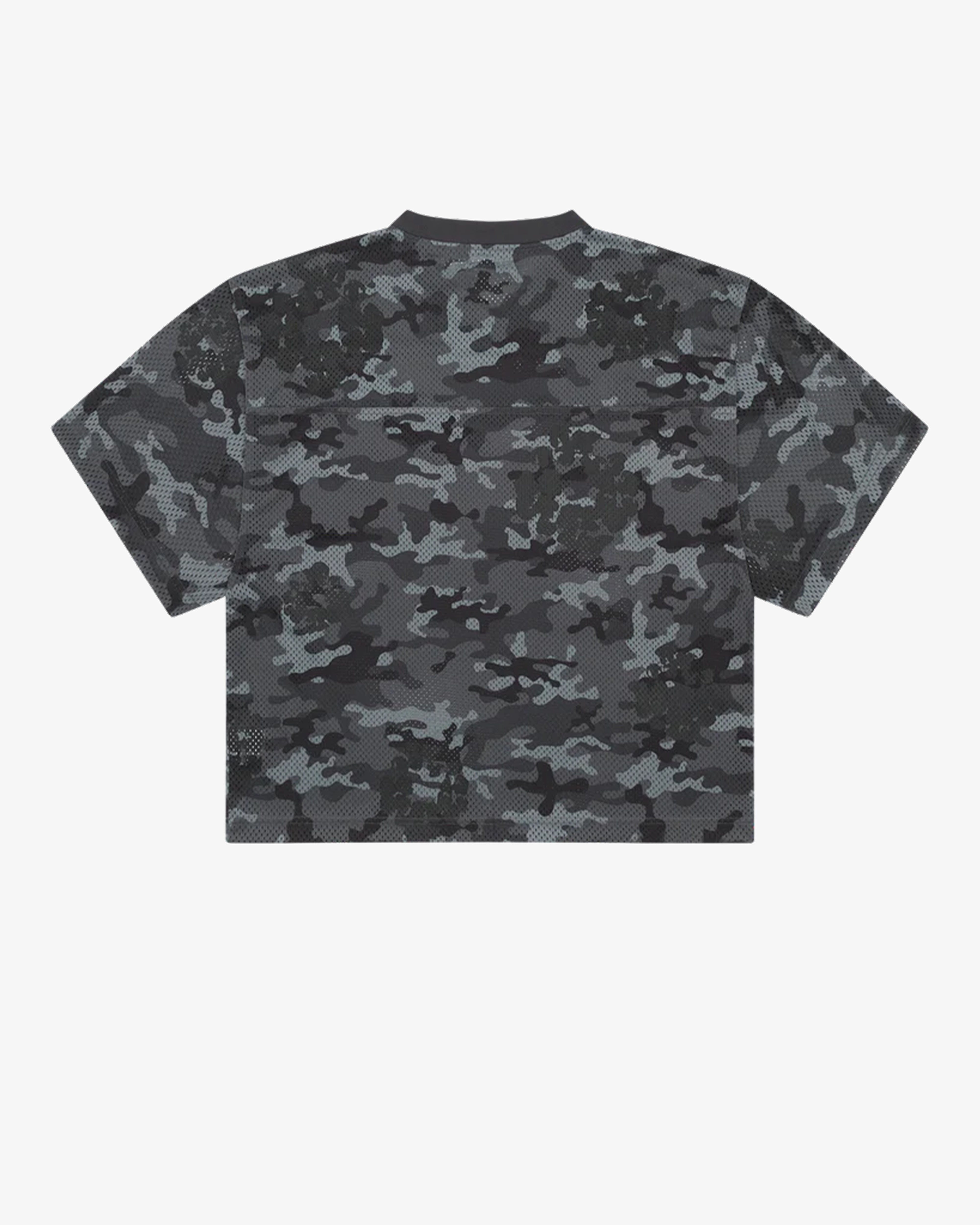 Denim Tears camo カモフラージュ メッシュシャツ L DENIM TEARS: Camo Cotton Wreath Mesh Football Top (Black Camo