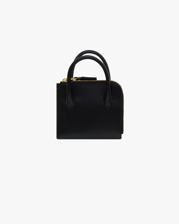 CDG WALLET - Handles L Zip Wallet - (Black)