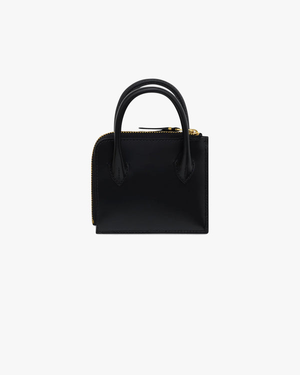 CDG WALLET - Handles L Zip Wallet - (Black)