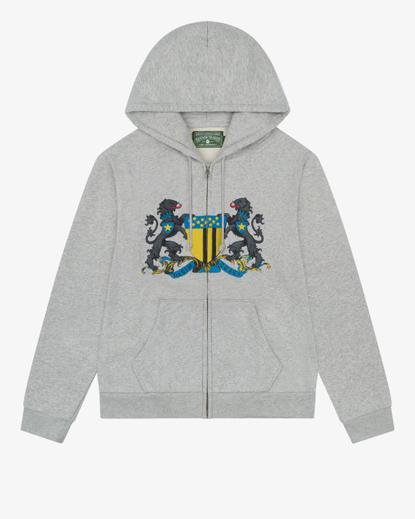DENIM TEARS - Coat Of Arms Zip Up - (Grey)