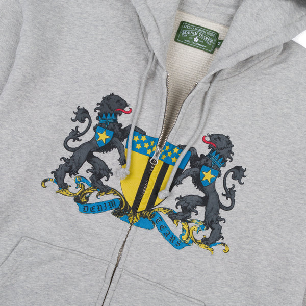 DENIM TEARS - Coat Of Arms Zip Up - (Grey)