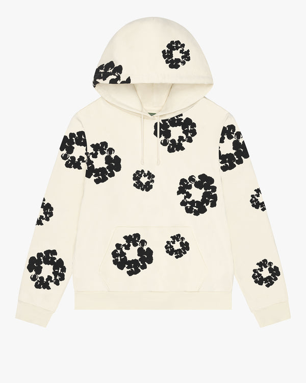 DENIM TEARS - Black Cotton Wreath Hoodie - (Oatmeal)