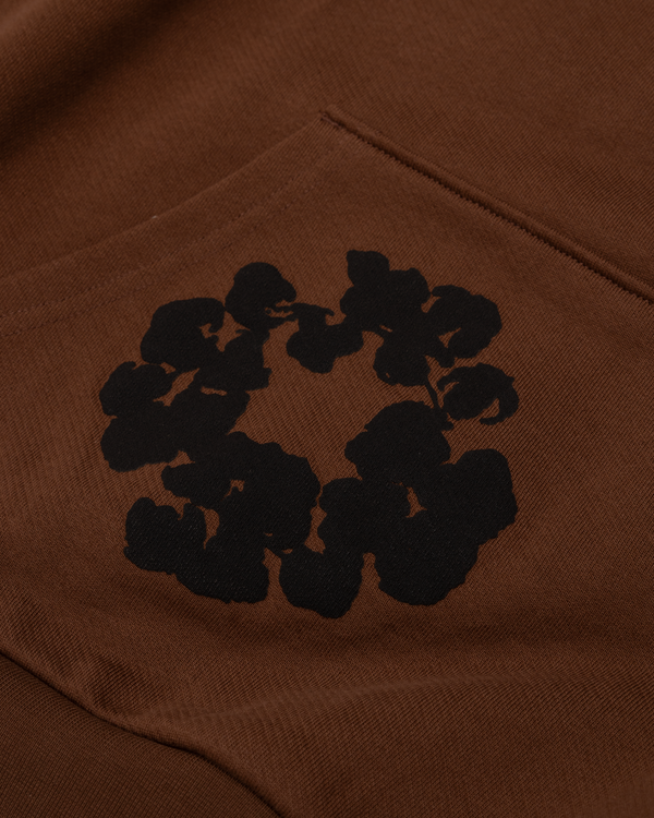 DENIM TEARS - Black Cotton Wreath Hoodie - (Brown)