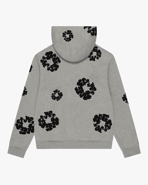 DENIM TEARS - Black Cotton Wreath Hoodie - (Grey)