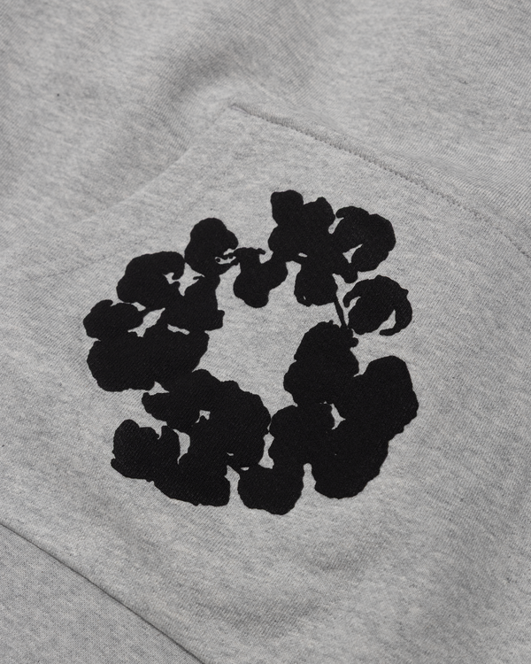 DENIM TEARS - Black Cotton Wreath Hoodie - (Grey)