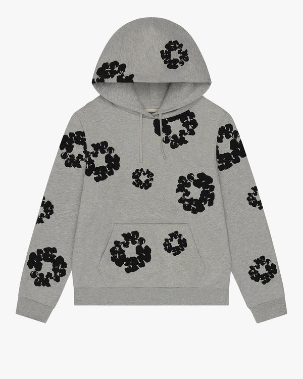 DENIM TEARS - Black Cotton Wreath Hoodie - (Grey)
