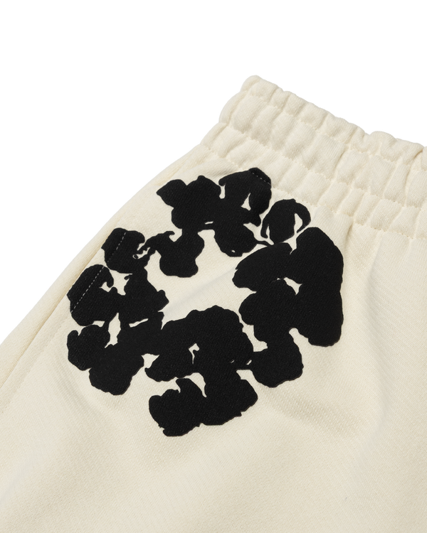 DENIM TEARS - Black Cotton Wreath Sweatpants - (Oatmeal)