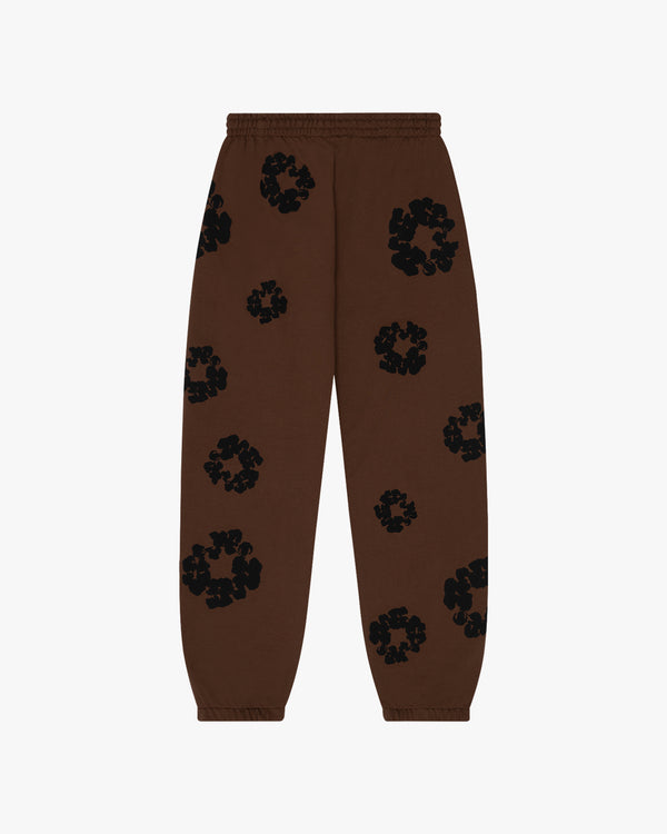 DENIM TEARS - Black Cotton Wreath Sweatpants - (Brown)