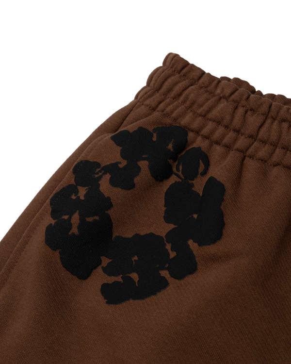 DENIM TEARS - Black Cotton Wreath Sweatpants - (Brown)
