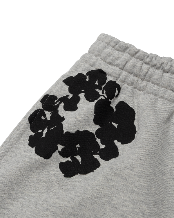 DENIM TEARS - Black Cotton Wreath Sweatpants - (Grey)