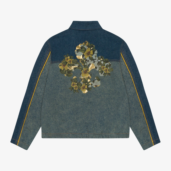 DENIM TEARS - Cotton Fleur De-Lis Denim Trac - (Indigo)